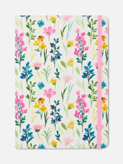 Clearance A5-Notizbuch Mit Kunstledereinband Und Blumenmuster Kinder Notizbücher