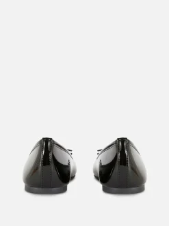 Discount Ballerinas In Lackoptik Kinder Flache Schuhe