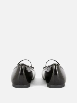 New Ballerinas In Lackoptik Kinder Flache Schuhe