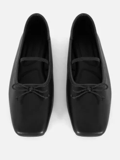 Ballerinas Mit Riemchen Damen Flache Schuhe