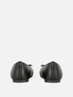 Ballerinas Mit Zierschleife Kinder Flache Schuhe