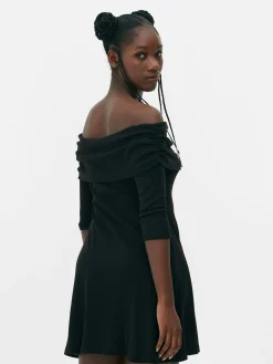 Hot Bardot-Minikleid Damen Kleider