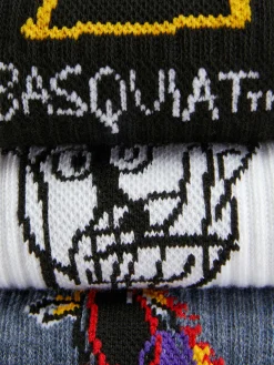 Hot „Basquiat“ Crew-Socken, 3er-Pack Herren Socken