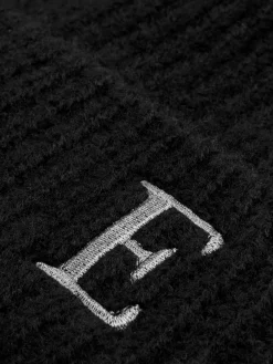 Discount Beanie Mit Bommel Und Gestickter Initiale Damen Mützen, Handschuhe Und Schals