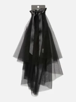 Discount „Beetlejuice X Colleen Atwood“ Tüllschleier Damen Gothic-Kleidung|Haarschmuck