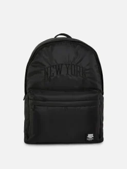 Clearance Bestickter „New York“ Rucksack Herren Taschen Und Portemonnaies