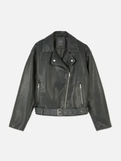 Online Bikerjacke Aus Kunstleder Im Used-Look Damen Jacken Und Mäntel