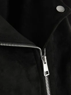 Hot Bikerjacke In Wildleder-Optik Damen Jacken Und Mäntel