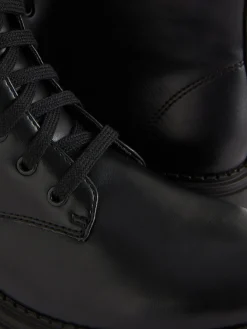 Hot Bikerstiefel Zum Schnüren Damen Stiefel