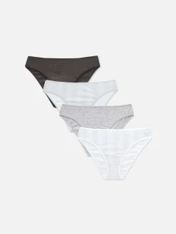Sale Bikinislips Für Den Alltag, 4er-Pack Damen Slips