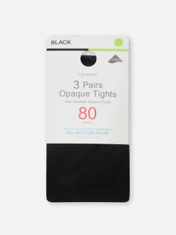 Discount Blickdichte Strumpfhose, 80 Den, 3er-Pack Damen Strumpfhosen