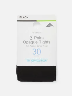 Clearance Blickdichte Strumpfhosen, 30 Den, 3er-Pack Damen Strumpfhosen