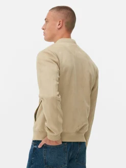 Clearance Bomberjacke In Wildleder-Optik Herren Jacken Und Mäntel