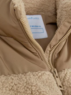 Discount Borg-Pufferjacke Mit Einsätzen Kinder Jacken Und Mäntel