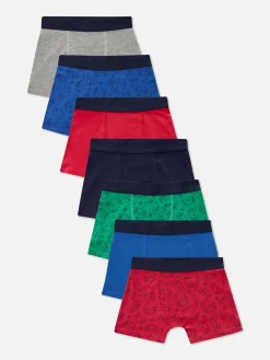 Sale Boxershorts Mit Gaming-Controller-Design, 7er-Pack Kinder Unterwäsche