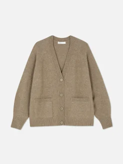 Sale Boyfriend-Strickcardigan Mit V-Ausschnitt Damen Pullover Und Cardigans