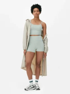 Outlet Butterweiches, Kurzes Gym-Trägertop Damen Fitnesskleidung Und Activewear