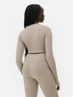 Hot Butterweiches, Langärmeliges „Rita Ora“ Sport-Top Damen Fitnesskleidung Und Activewear