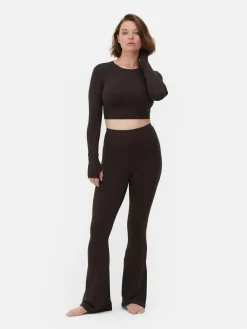 Outlet Butterweiches, Langärmeliges „Rita Ora“ Sport-Top Damen Fitnesskleidung Und Activewear