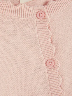 Online Cardigan Mit Knopfleiste Und Bogenkante Kinder Pullover Und Cardigans