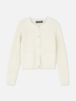 Sale Cardigan Mit Waffelstruktur Damen Pullover Und Cardigans