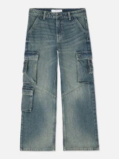 Hot Cargo-Denim-Jeans Im Used-Look Kinder Jeans
