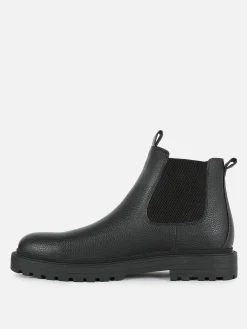 New Chelsea Boots Aus Kunstleder Herren Stiefel