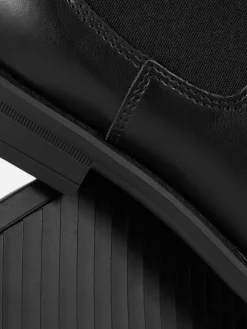 Outlet Chelsea Boots Aus Kunstleder Herren Stiefel