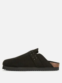 Hot Clogs Mit Nietenschnalle Damen Hausschuhe|Hausschuhe