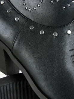 Sale Cowboy-Stiefeletten Mit Nieten Damen Stiefel