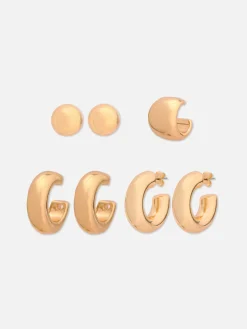 Outlet Creolen Und Ohrklemmen Im Set Damen Schmuck