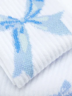 Clearance Crew-Socken Mit Koketter Schleife, 2er-Pack Damen Socken