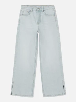 Sale Denim-Jeans Mit Weitem Bein Und Schlitz Kinder Jeans