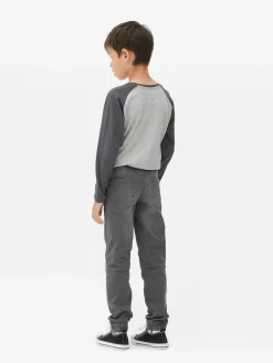 Discount Denim-Jeggings Mit Kordelzug Kinder Jeans