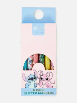 Online „Disney Lilo & Stitch“ Glitzer-Filzstifte, 6er-Pack Kinder Buntstifte