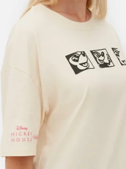 Clearance „Disney Mickey Maus X Keith Haring“ T-Shirt Im Oversized-Look Damen Tops Und T-Shirts