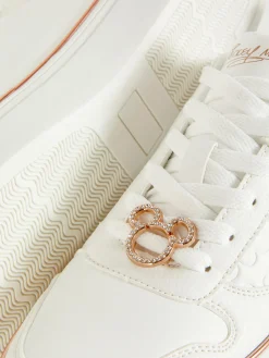 Hot „Disney Micky Maus“ Low-Top-Sneaker Mit Glitzer Damen Sneakers