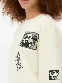 New „Disney Micky Maus X Keith Haring“ Sweatshirt Damen Hoodies Und Sweatshirts