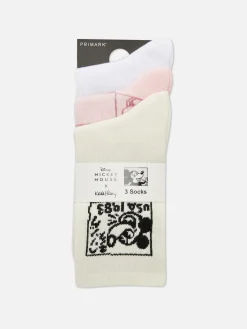 Sale „Disney Micky Maus X Keith Haring“ Crew-Socken, 3er-Pack Damen Socken