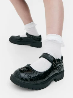 New „Disney Minnie Maus“ Schulschuhe In Lackoptik Kinder Flache Schuhe