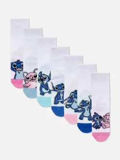 „Disney Stitch & Engel“ Söckchen, 7er-Pack Kinder Socken Und Strumpfhosen
