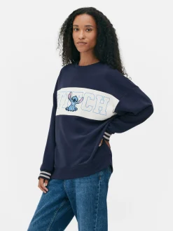 Best „Disney Stitch“ Sweatshirt Mit Kontrasttext Damen Hoodies Und Sweatshirts