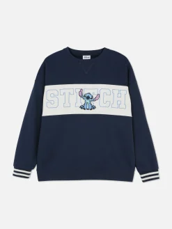 Best „Disney Stitch“ Sweatshirt Mit Kontrasttext Damen Hoodies Und Sweatshirts