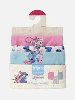 Best „Disney Stitch“ Trägertops, 3er-Pack Kinder Unterwäsche