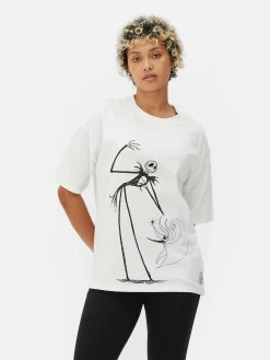 Sale „Disney The Nightmare Before Christmas“ T-Shirt Im Oversized-Look Damen The Nightmare Before Christmas|Halloween Alle