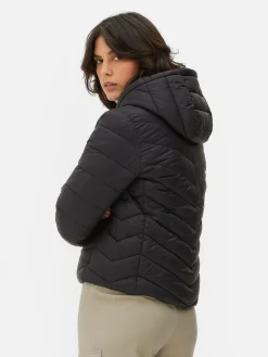 Hot Dünne Pufferjacke Mit Kapuze Damen Jacken Und Mäntel