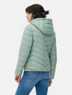 Sale Dünne Pufferjacke Mit Kapuze Damen Jacken Und Mäntel