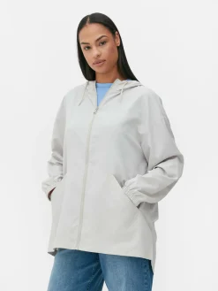 Discount Dünner Parka-Regenmantel Mit Kapuze Damen Jacken Und Mäntel