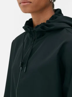 Online Dünner Parka-Regenmantel Mit Kapuze Damen Jacken Und Mäntel