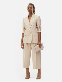 Hot Doppelreihiger Blazer Mit Metallic-Knöpfen Damen Blazer